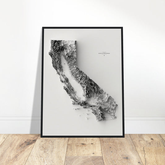 California Elevation Map