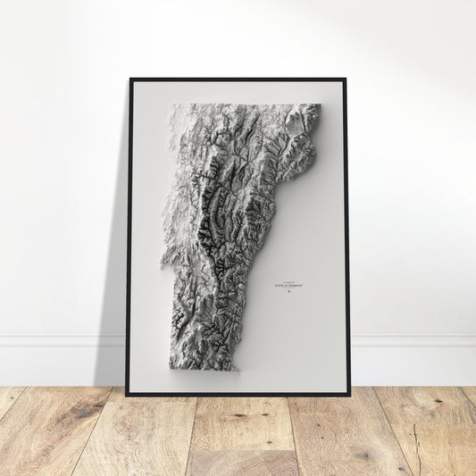 Vermont Elevation Map