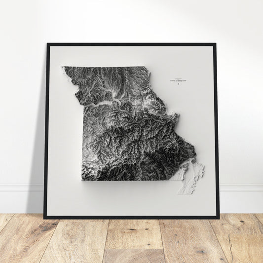 Missouri Elevation Map