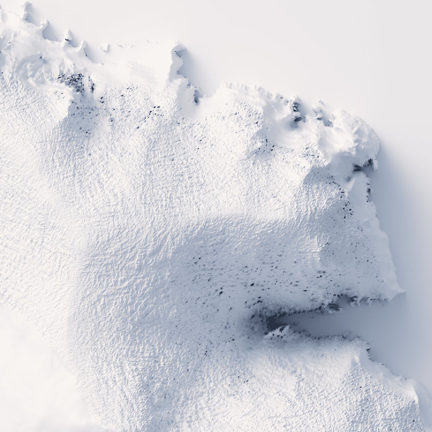 Antarctica Elevation Map