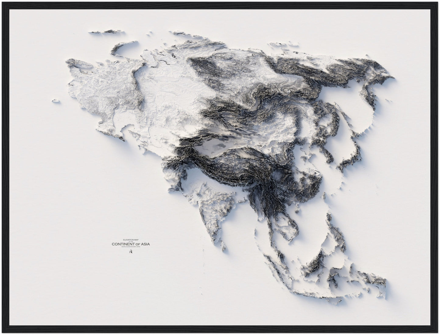 Asia Elevation Map