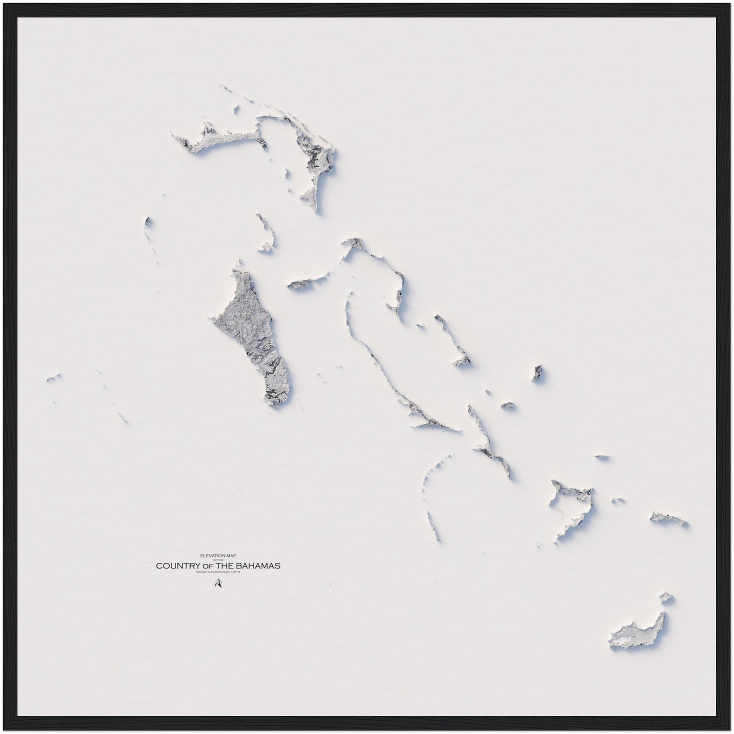 The Bahamas Elevation Map