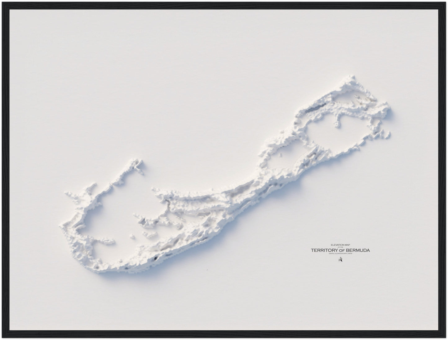 Bermuda Elevation Map