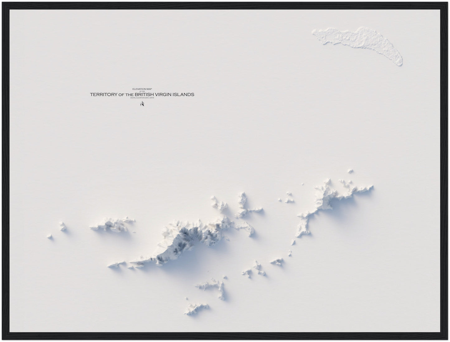 British Virgin Islands Elevation Map