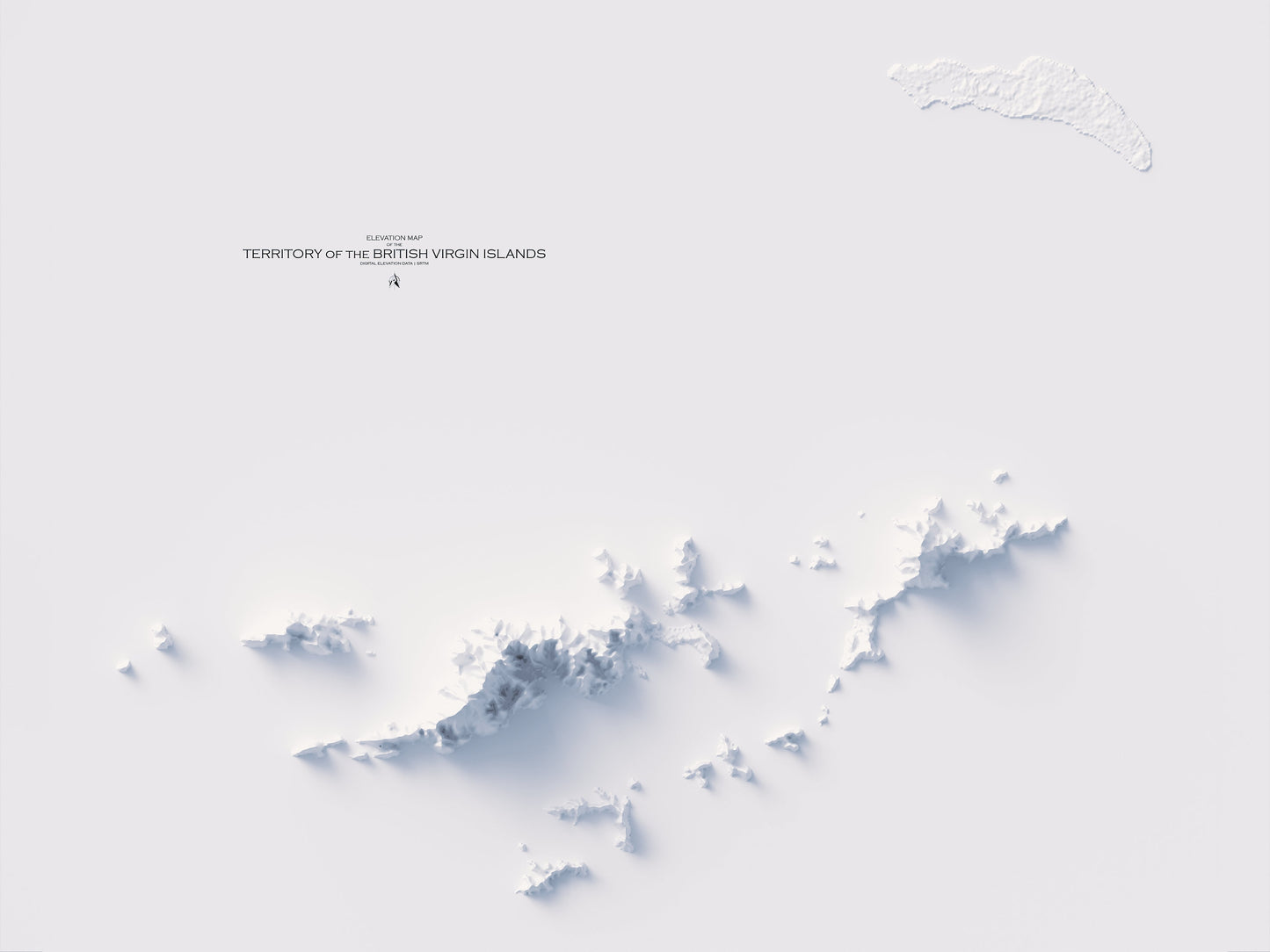 British Virgin Islands Elevation Map