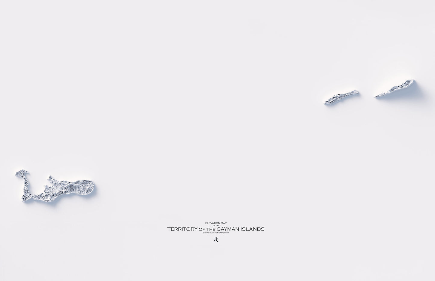 Cayman Islands Elevation Map