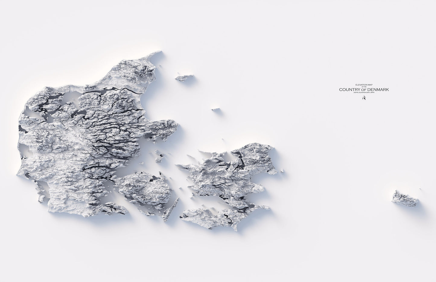 Denmark Elevation Map