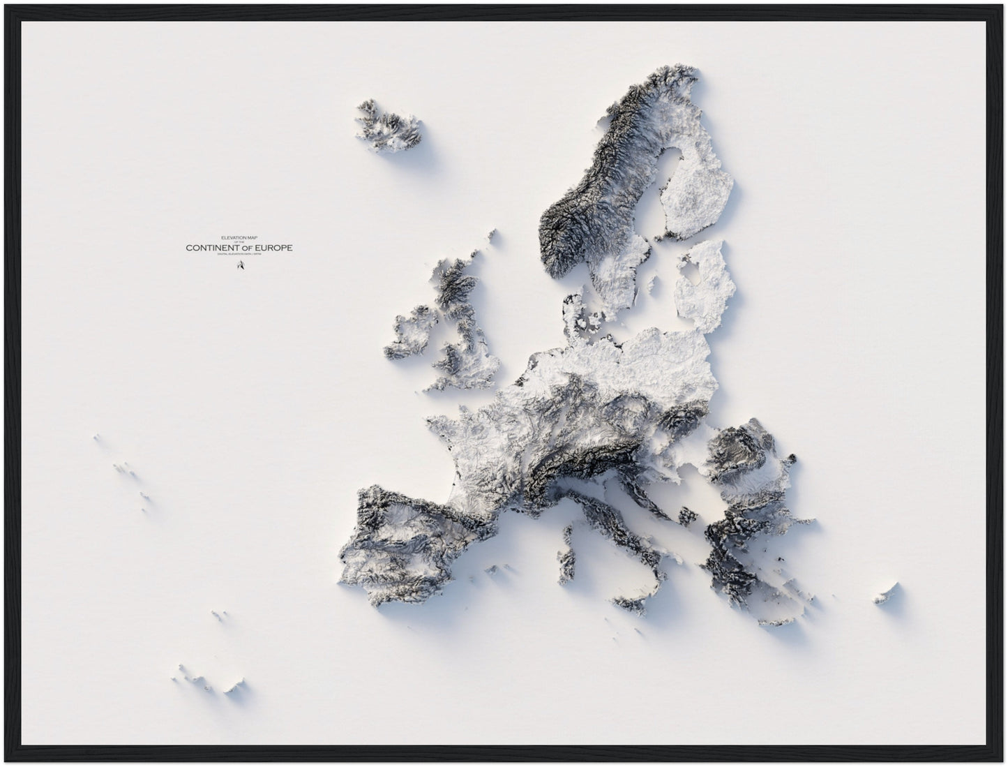 Europe Elevation Map