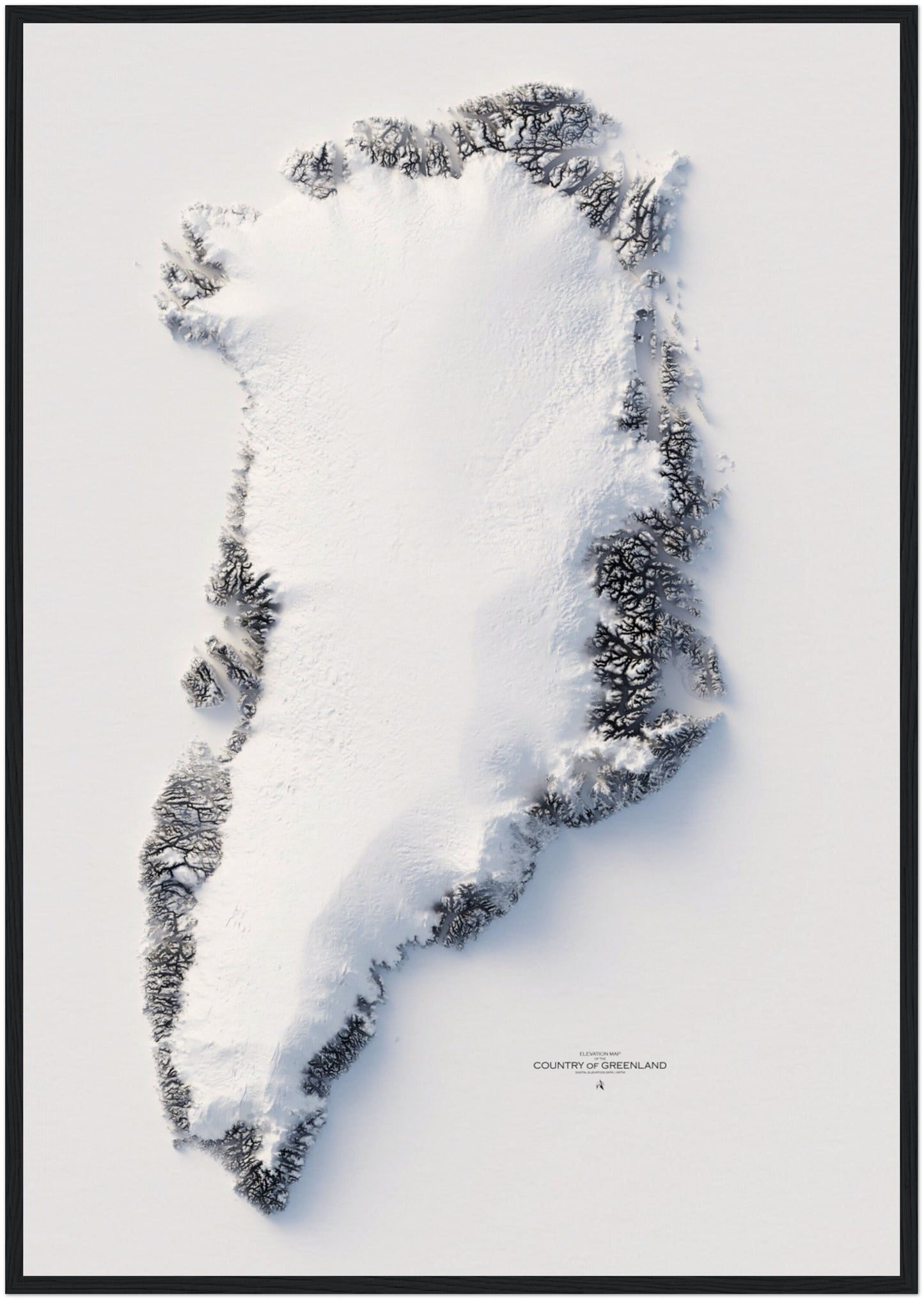 Greenland Elevation Map