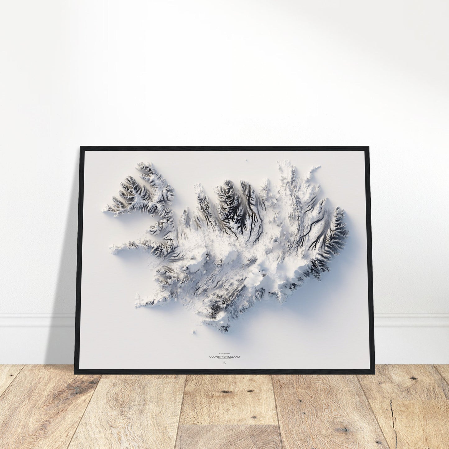 Iceland Elevation Map