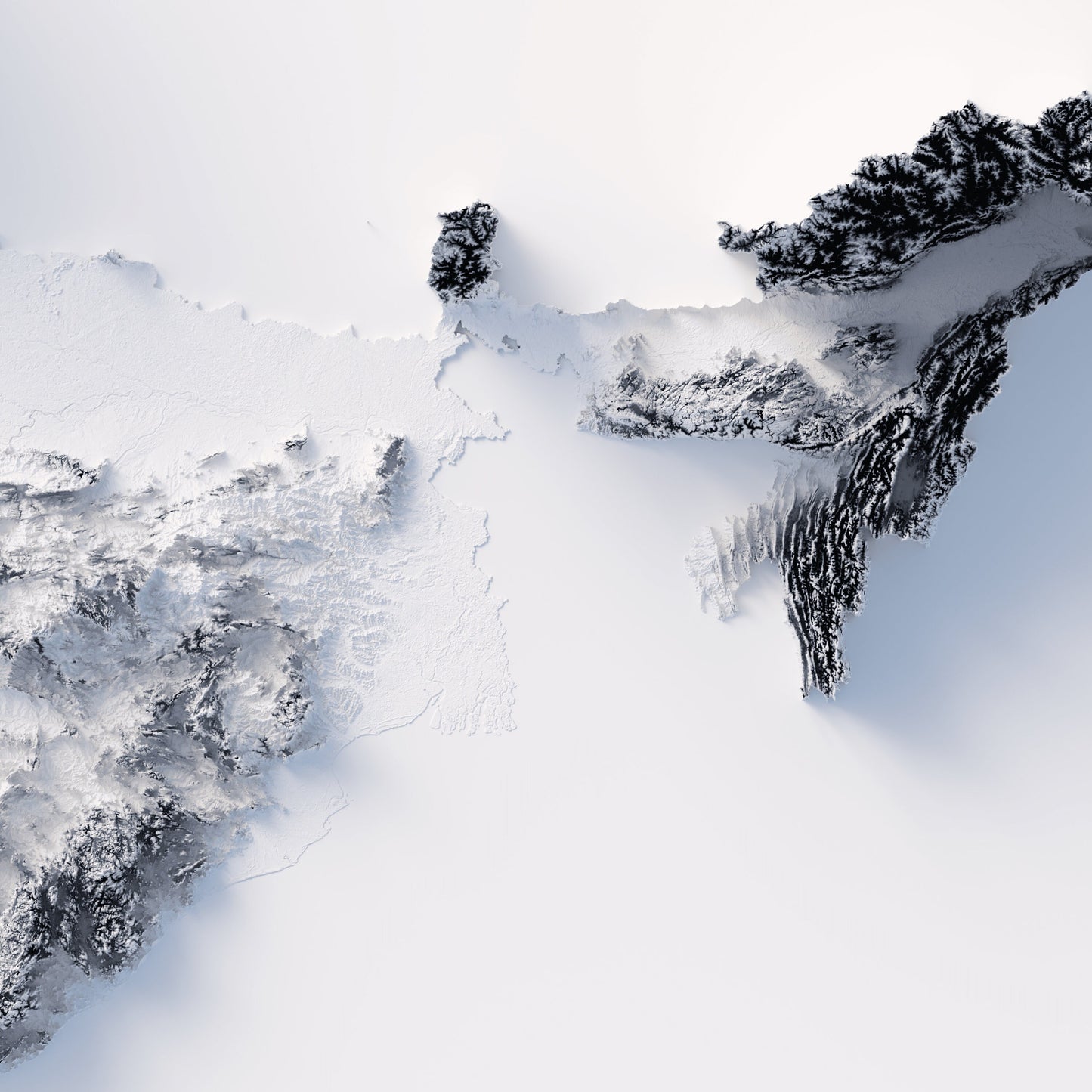 India Elevation Map