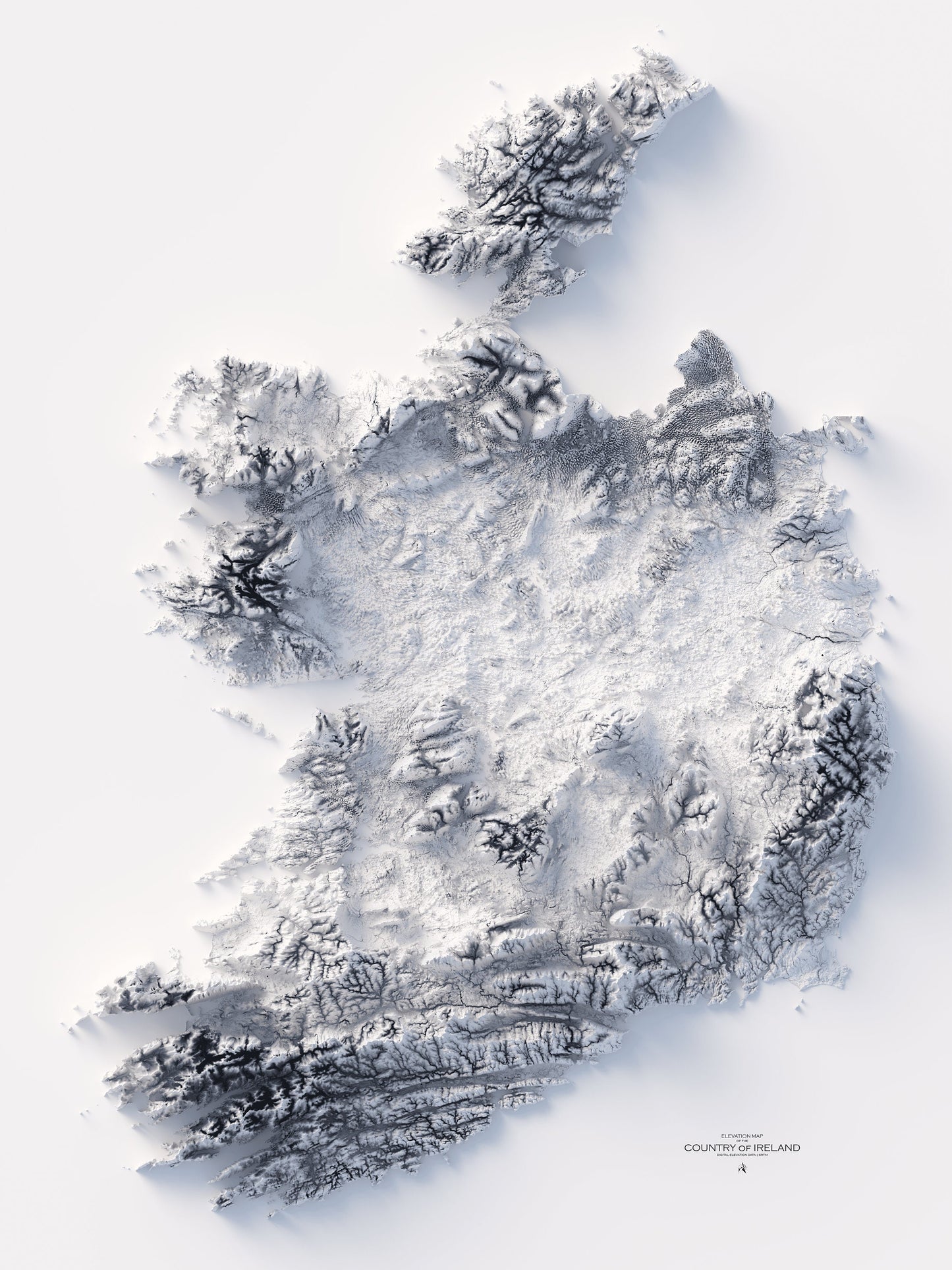 Ireland Elevation Map