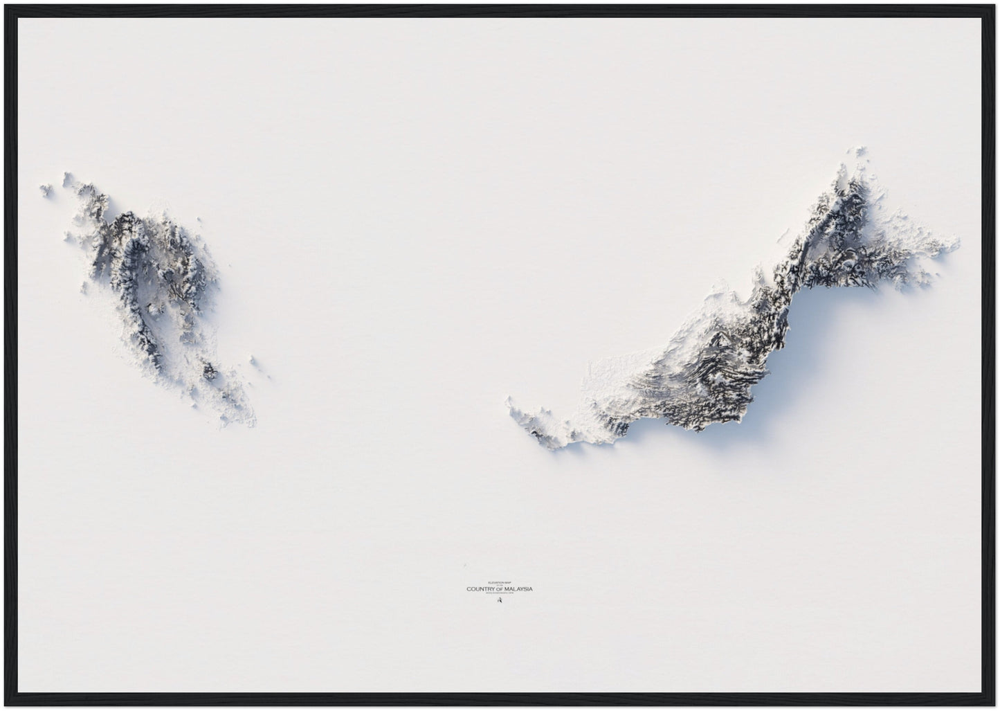 Malaysia Elevation Map