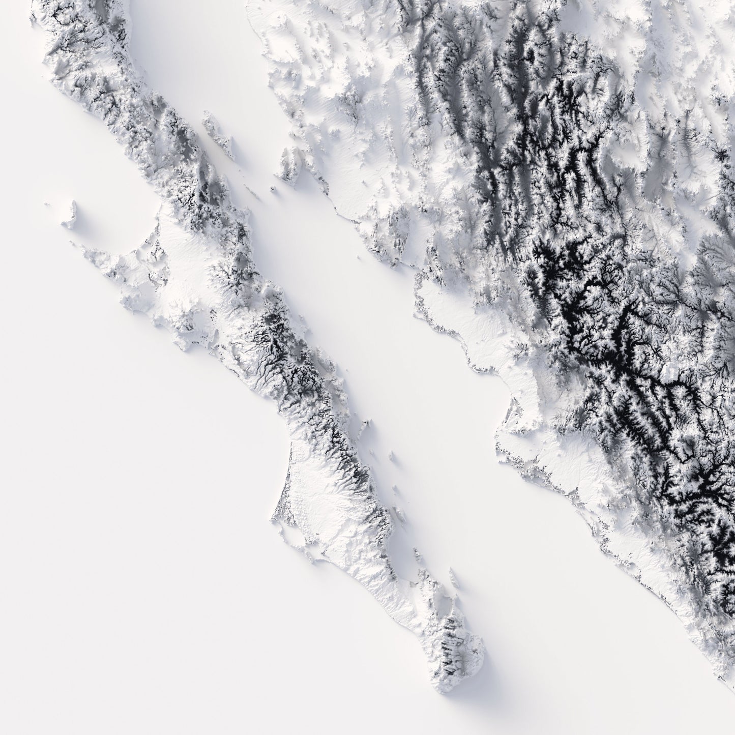 Mexico Elevation Map