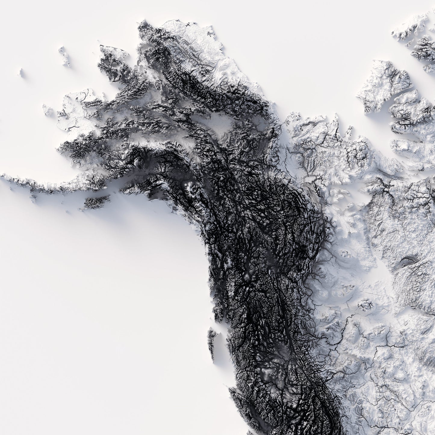 North America Elevation Map