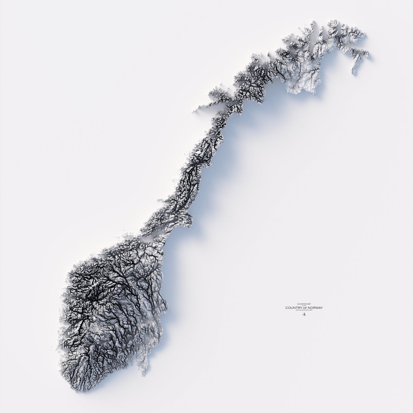 Norway Elevation Map