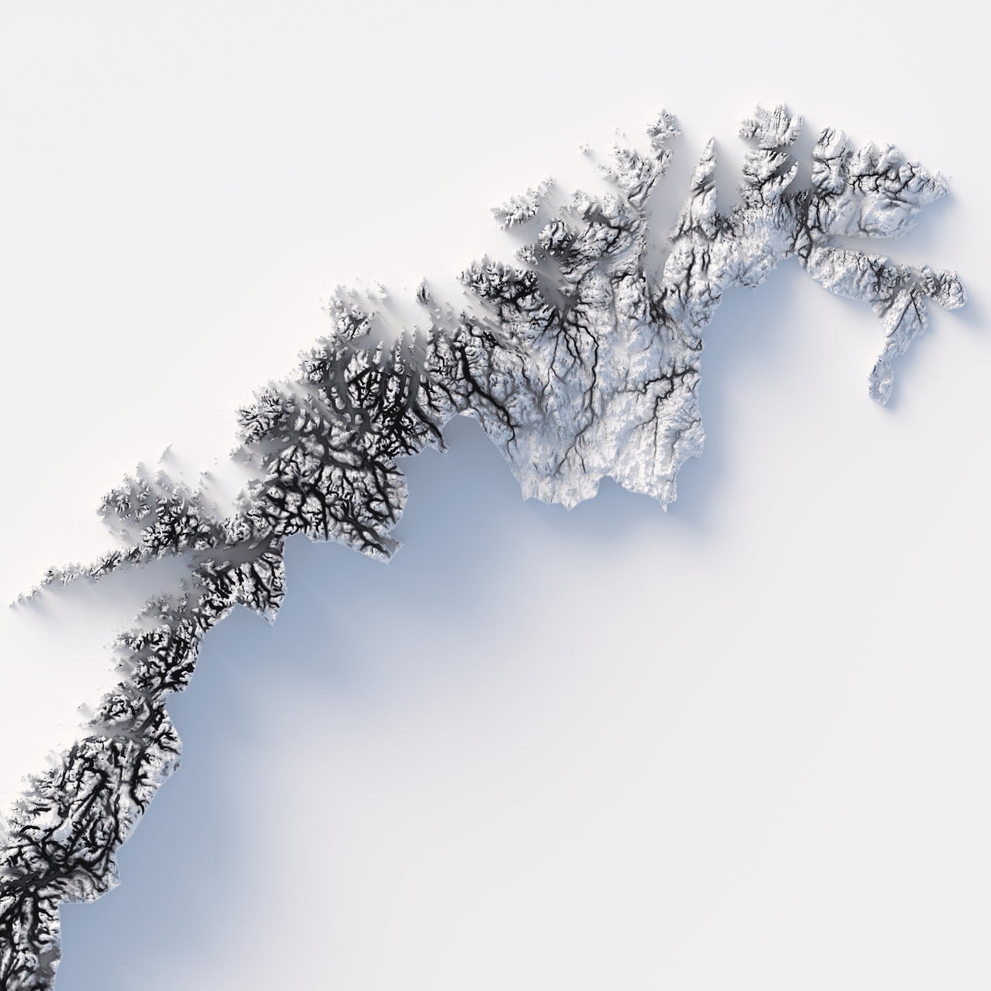 Norway Elevation Map