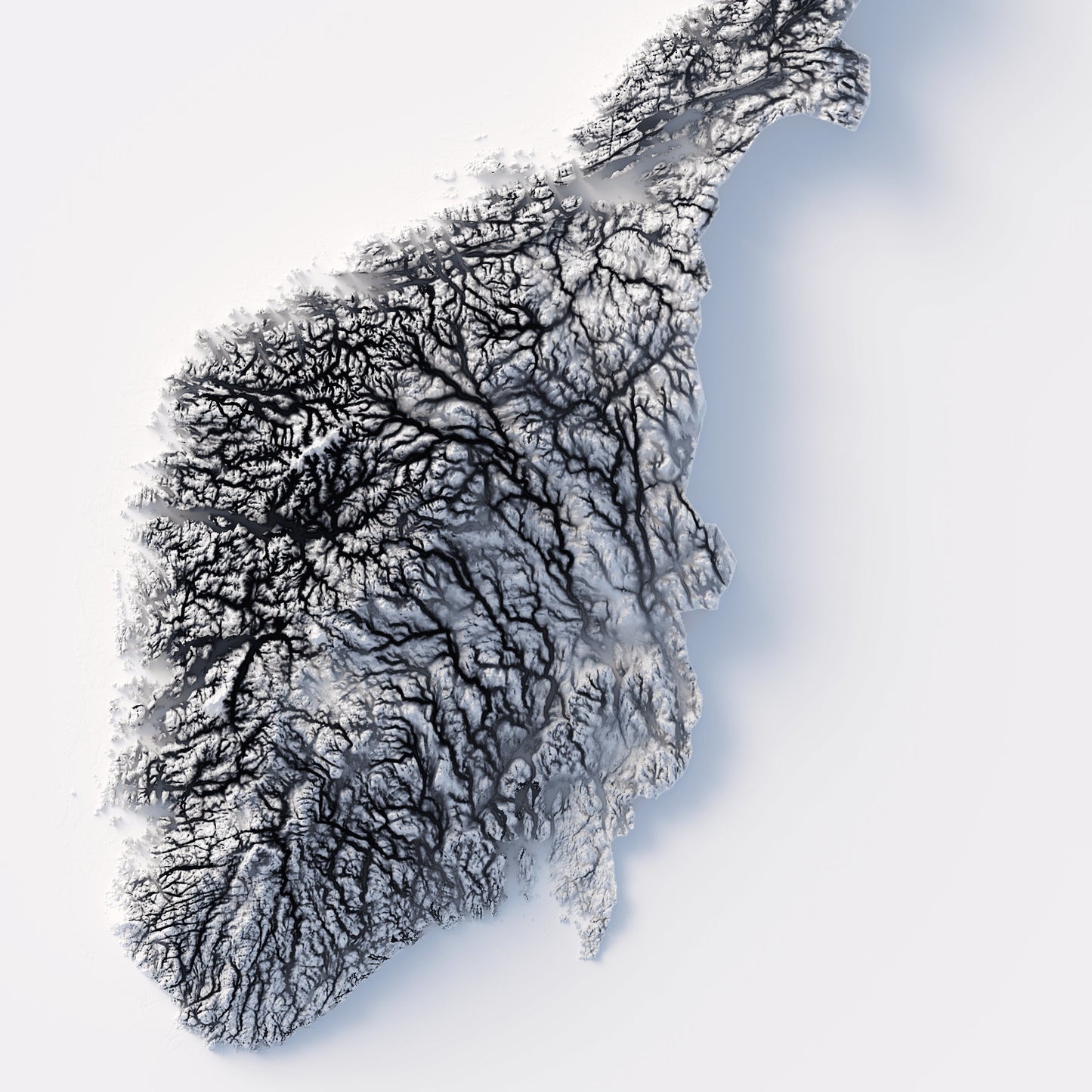 Norway Elevation Map