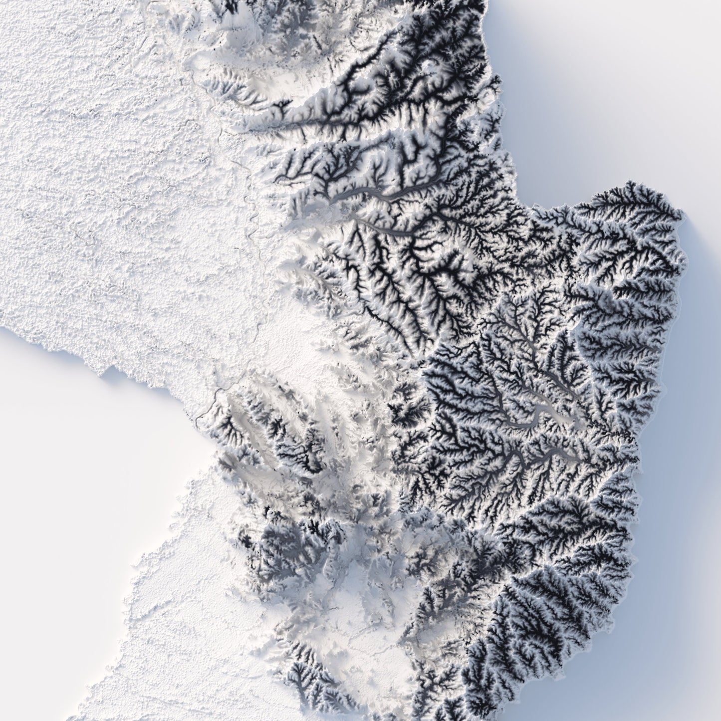 Paraguay Elevation Map