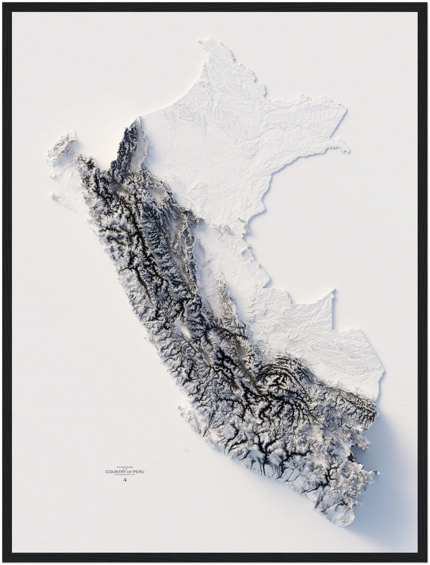 Peru Elevation Map