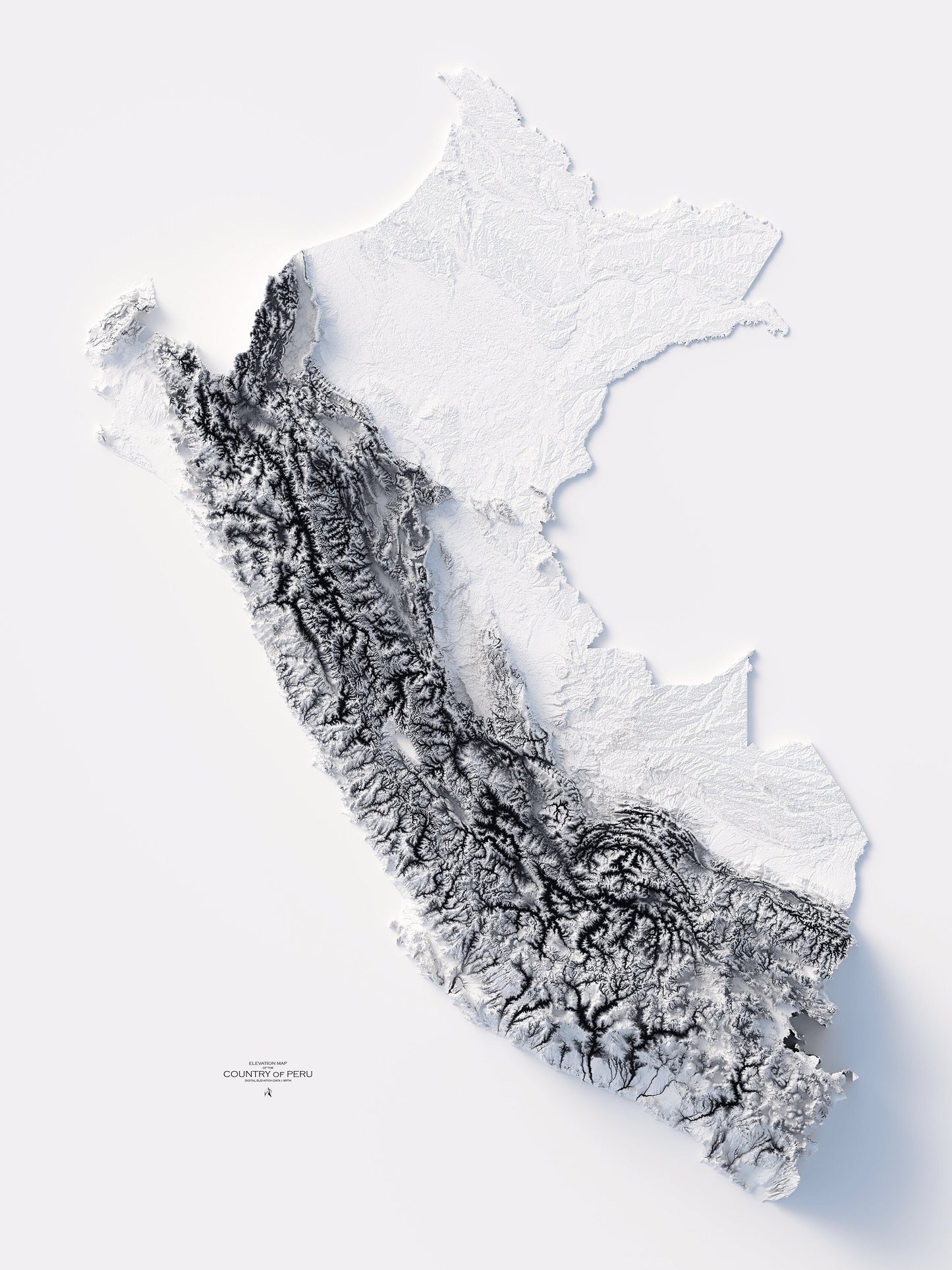 Peru Elevation Map