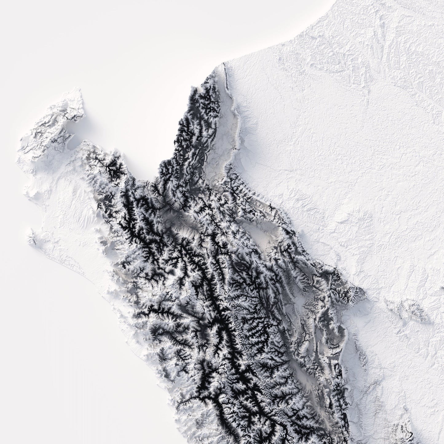 Peru Elevation Map