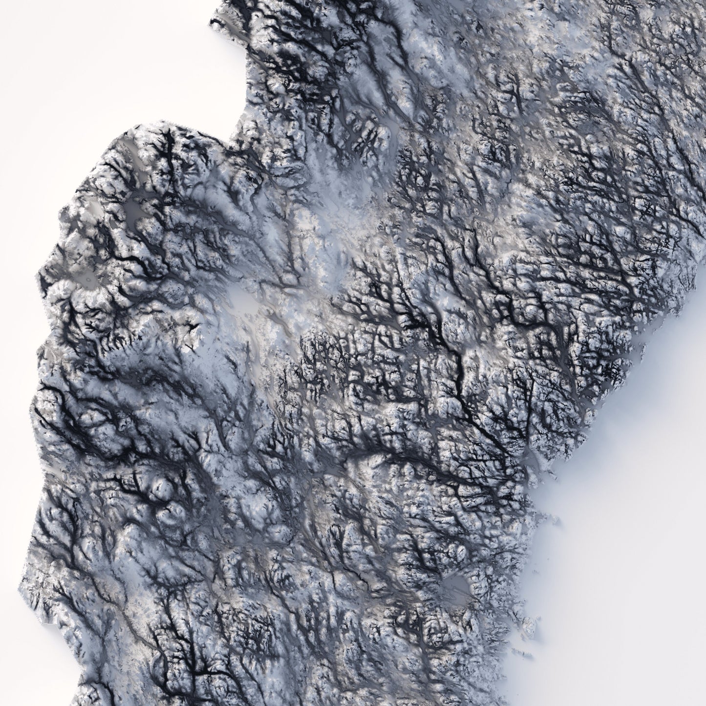 Sweden Elevation Map