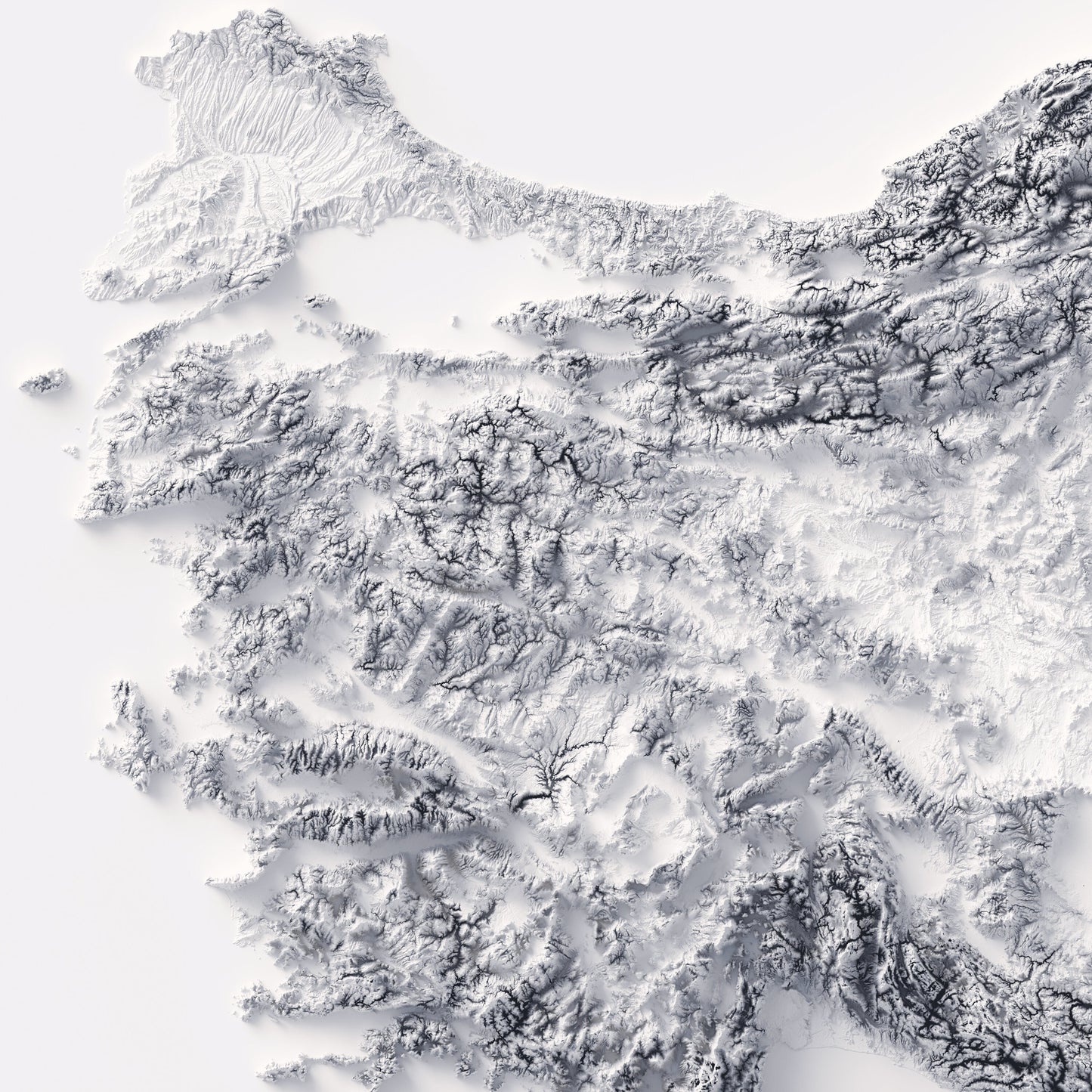 Turkey Elevation Map