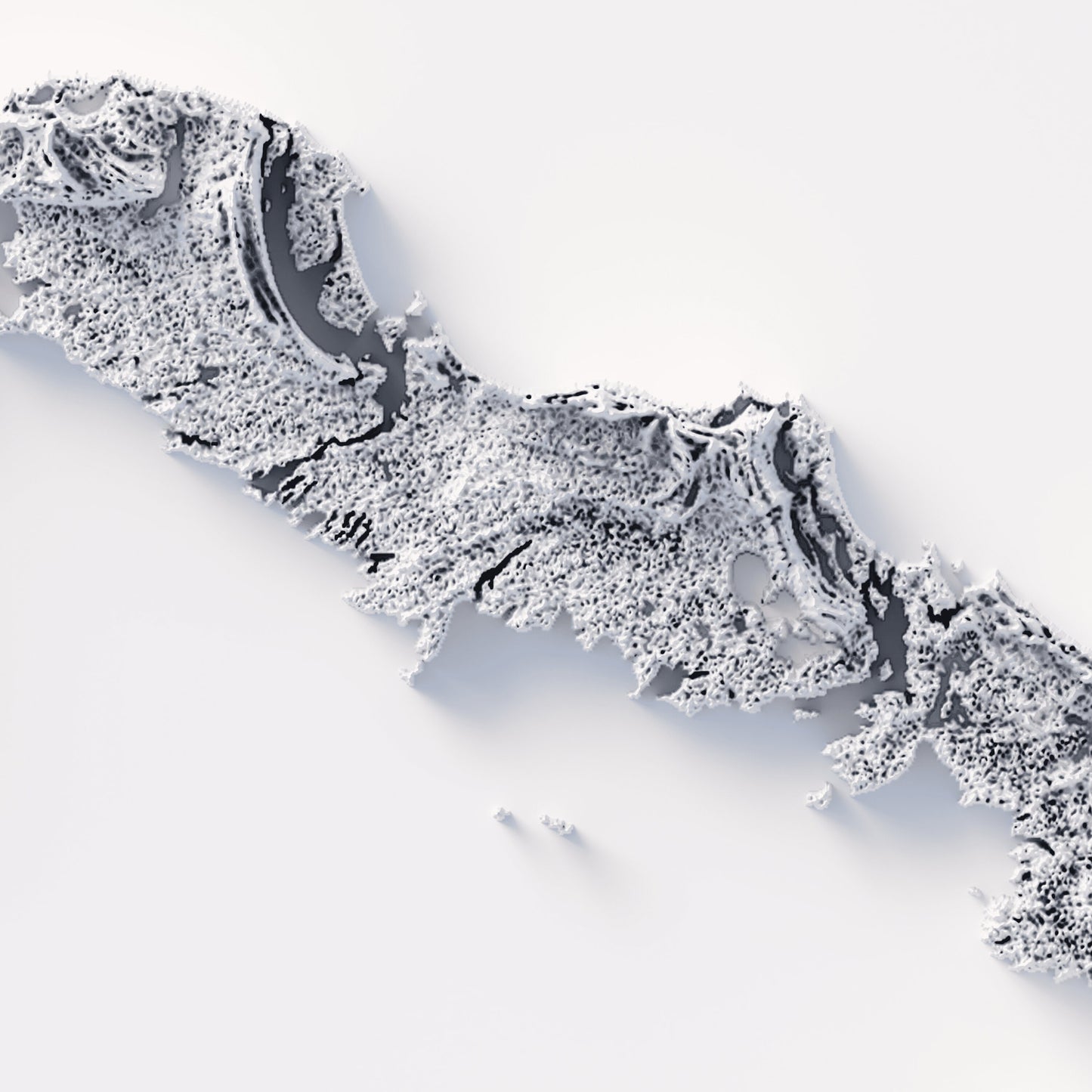 Turks and Caicos Islands Elevation Map