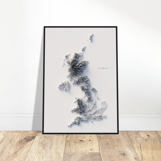 The United Kingdom Elevation Map