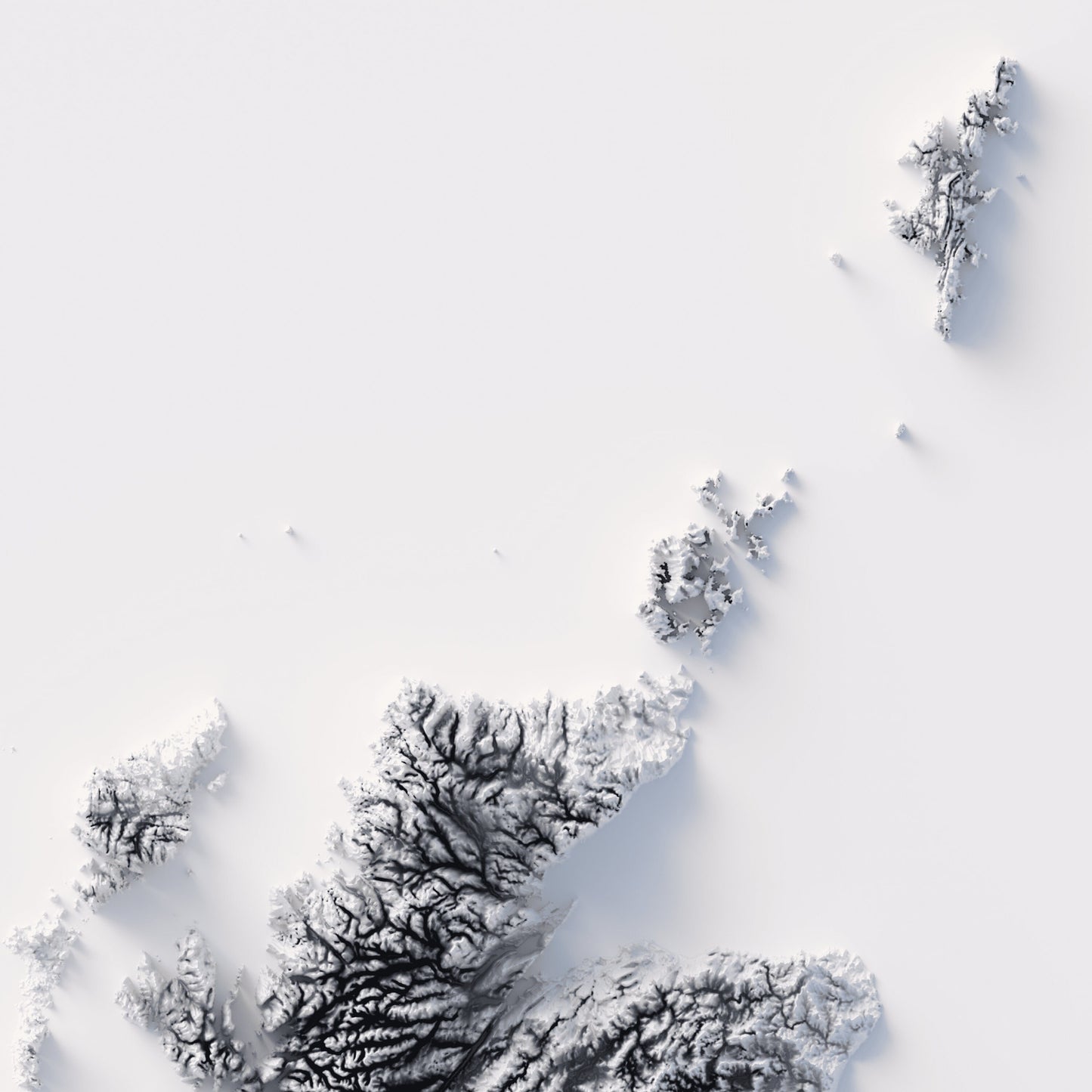 The United Kingdom Elevation Map