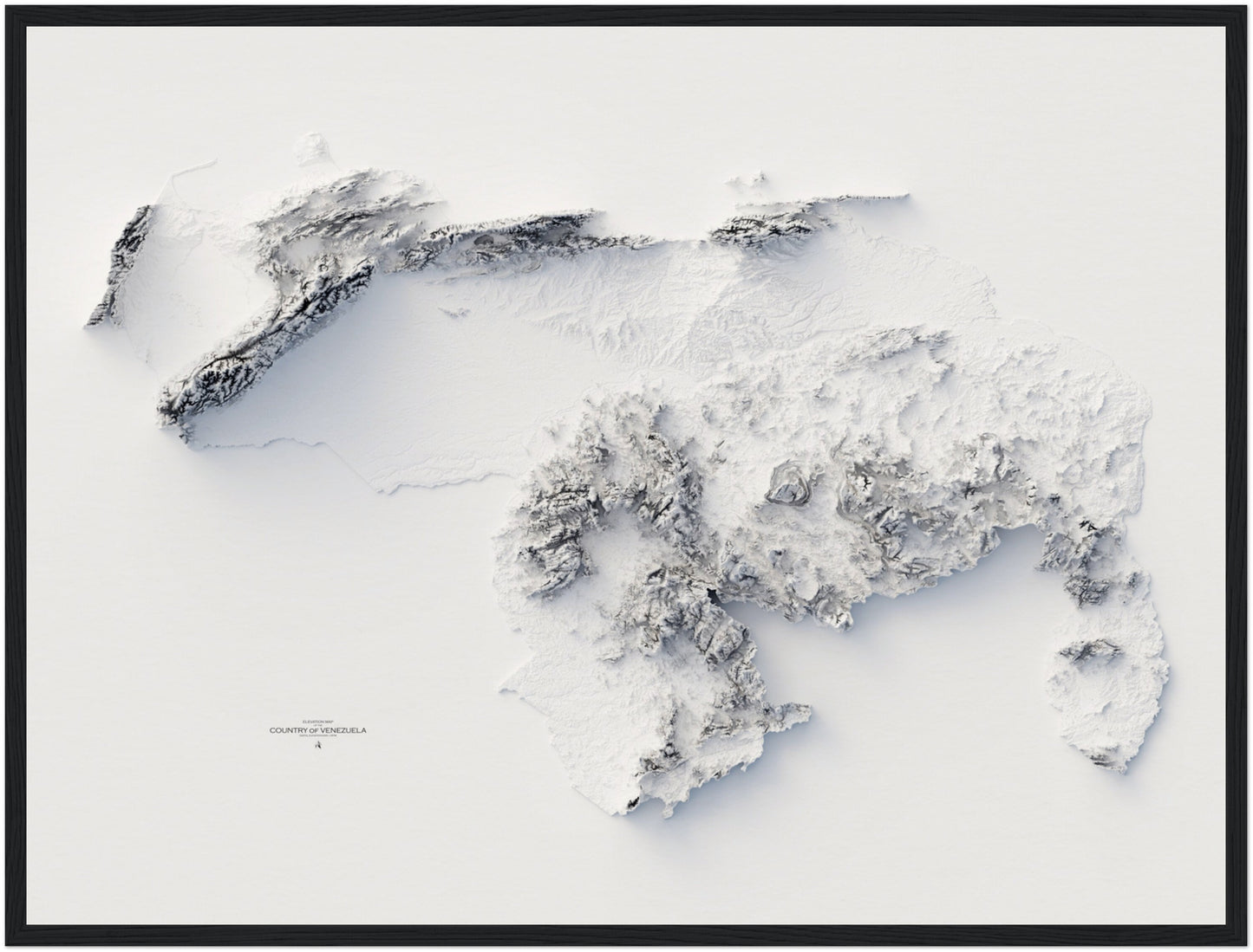 Venezuela Elevation Map