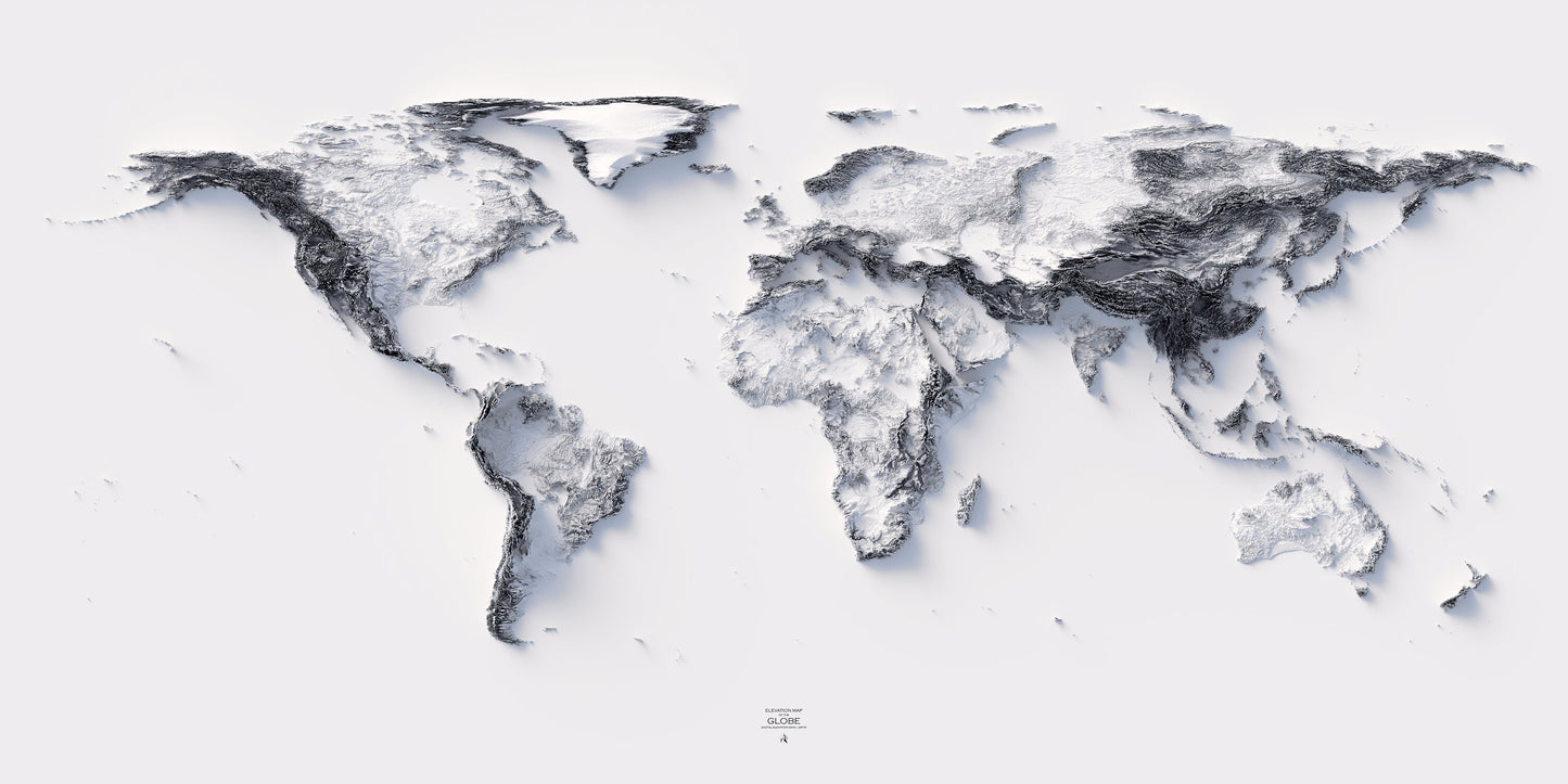 World Elevation Map