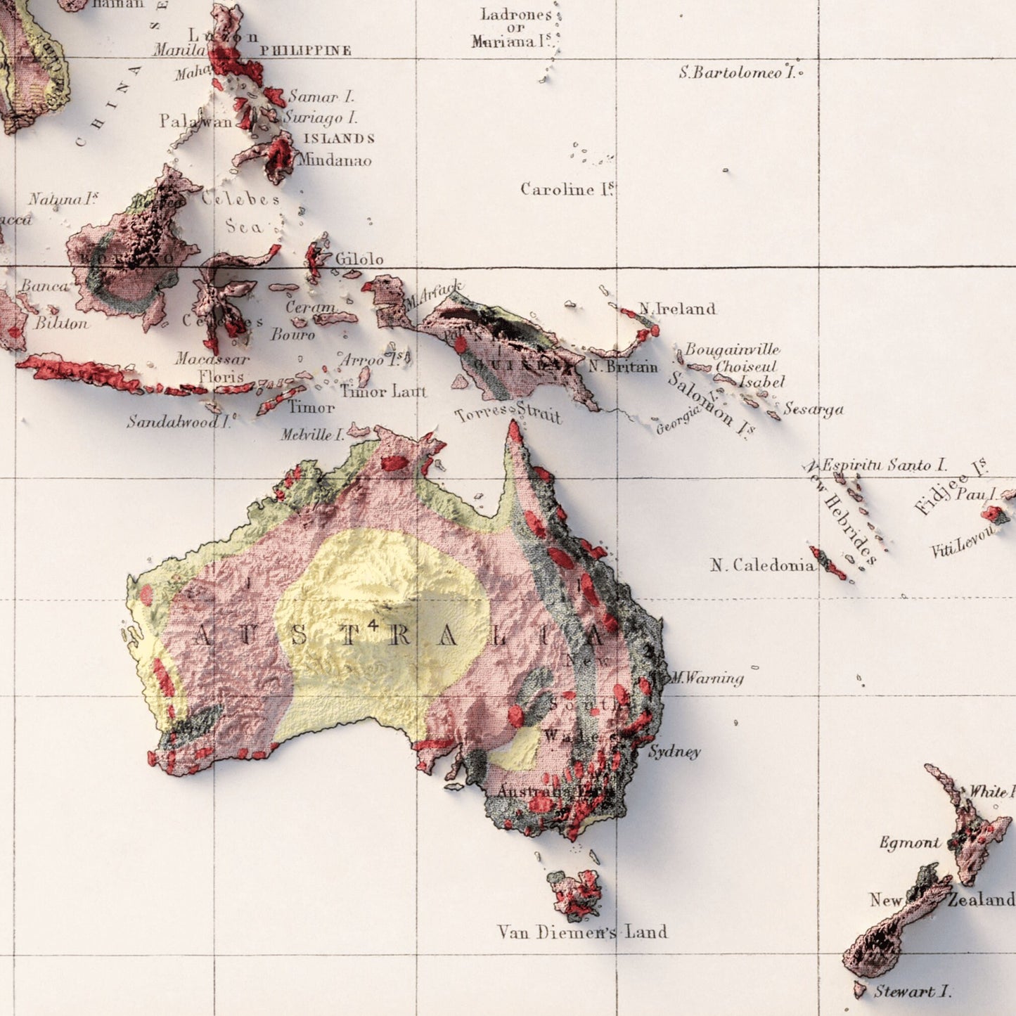 Geological Map of the Globe