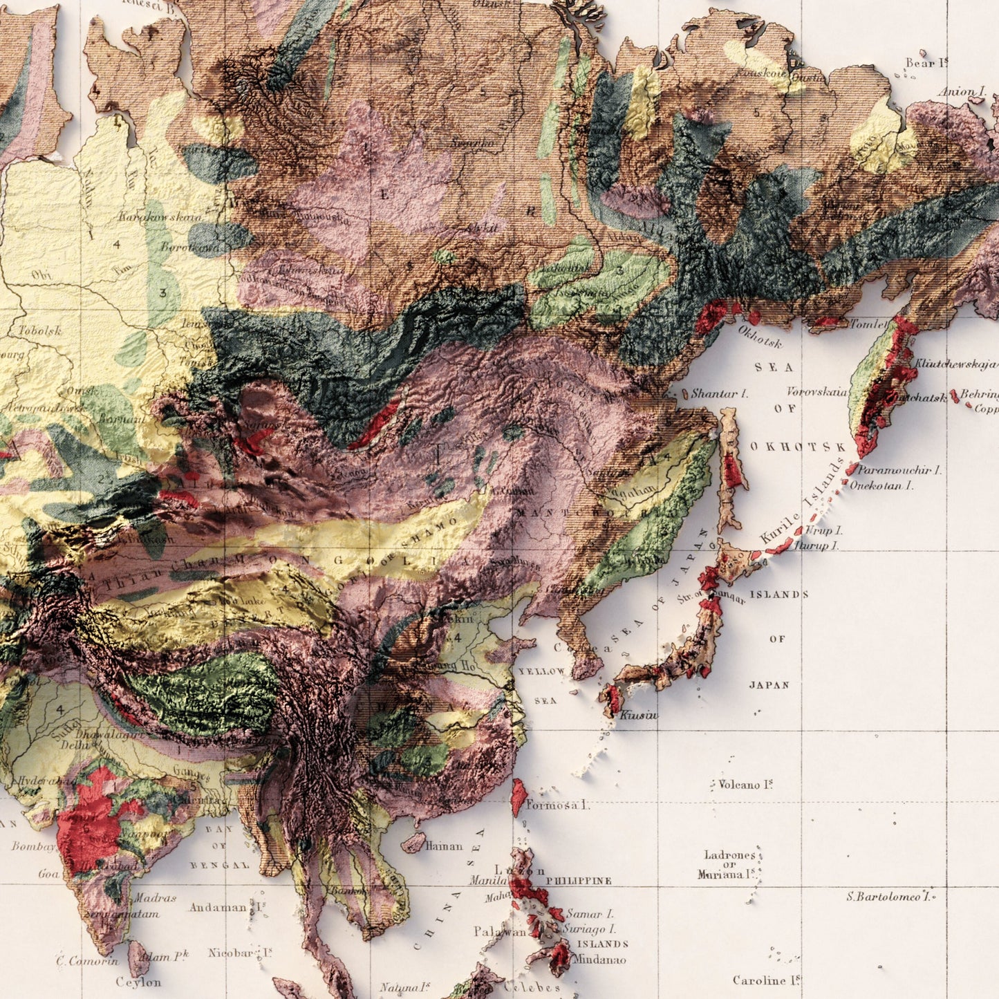 Geological Map of the Globe