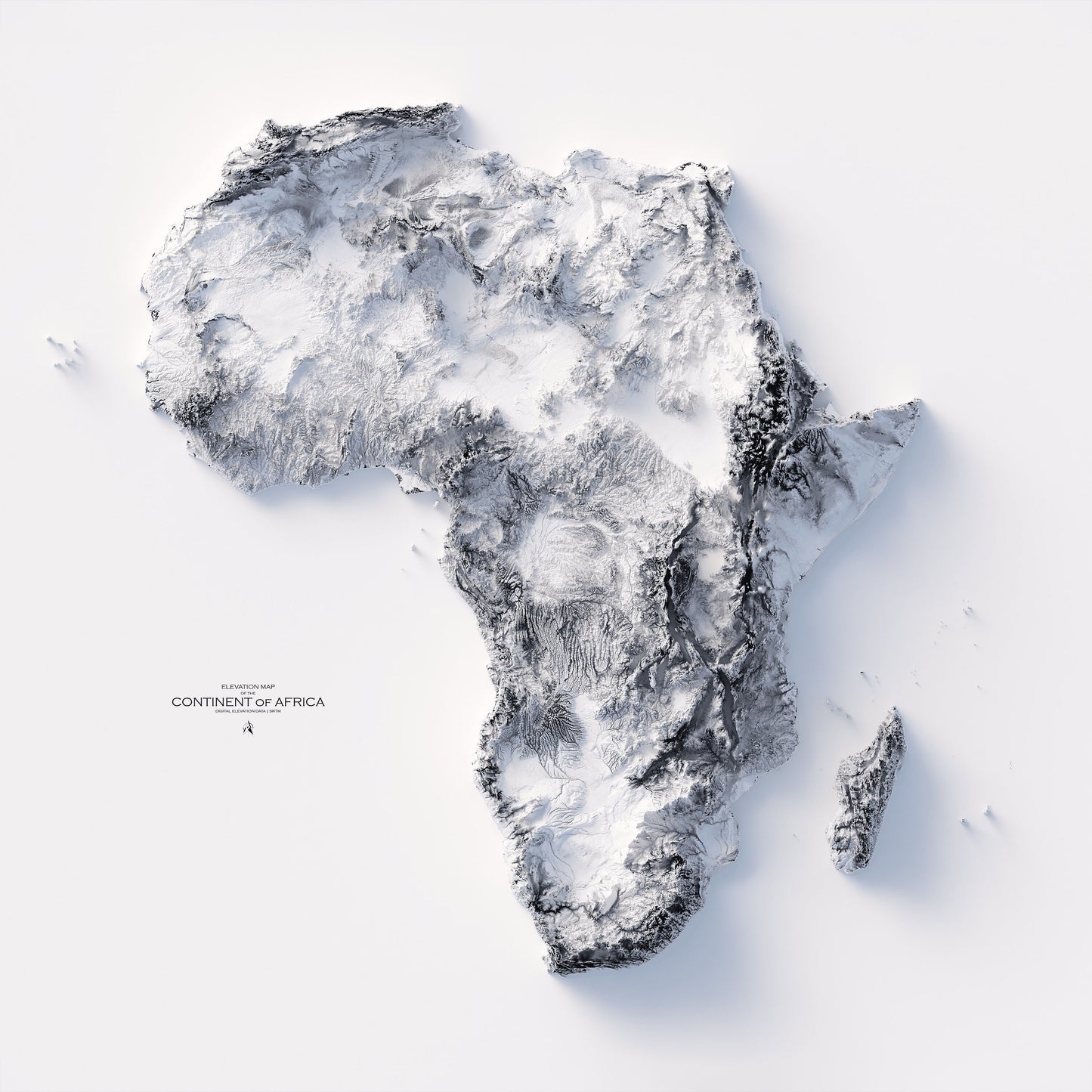 Africa - Elevation Map