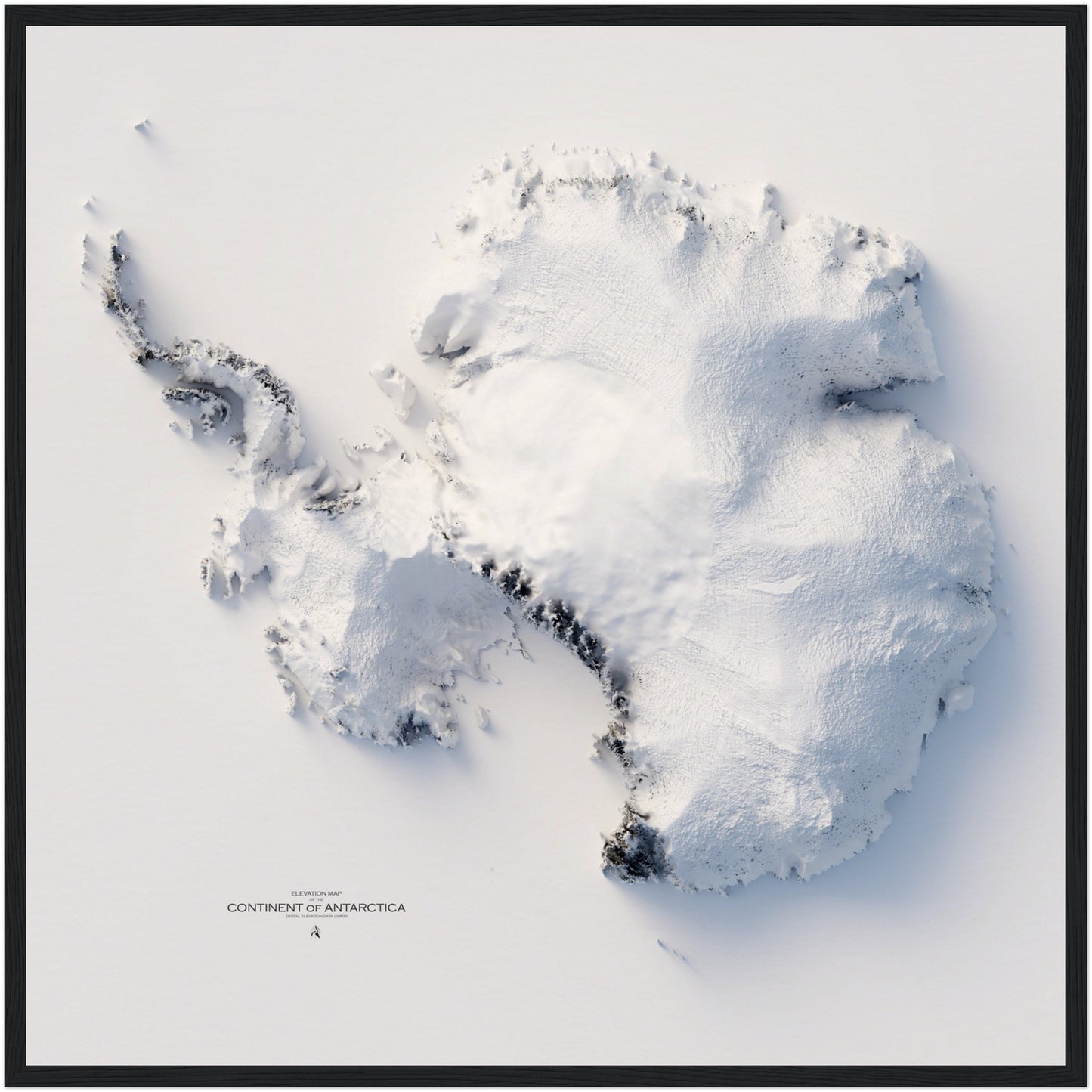 Antarctica Elevation Map