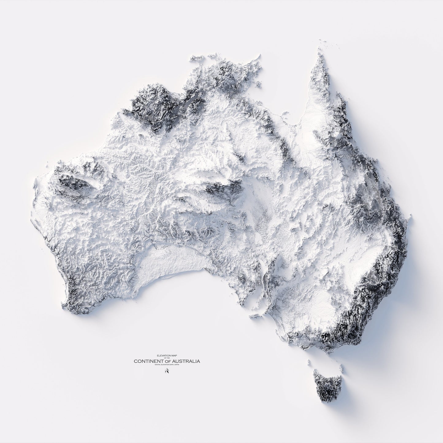 Australia Elevation Map