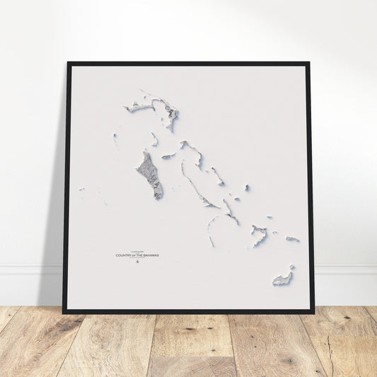 The Bahamas Elevation Map