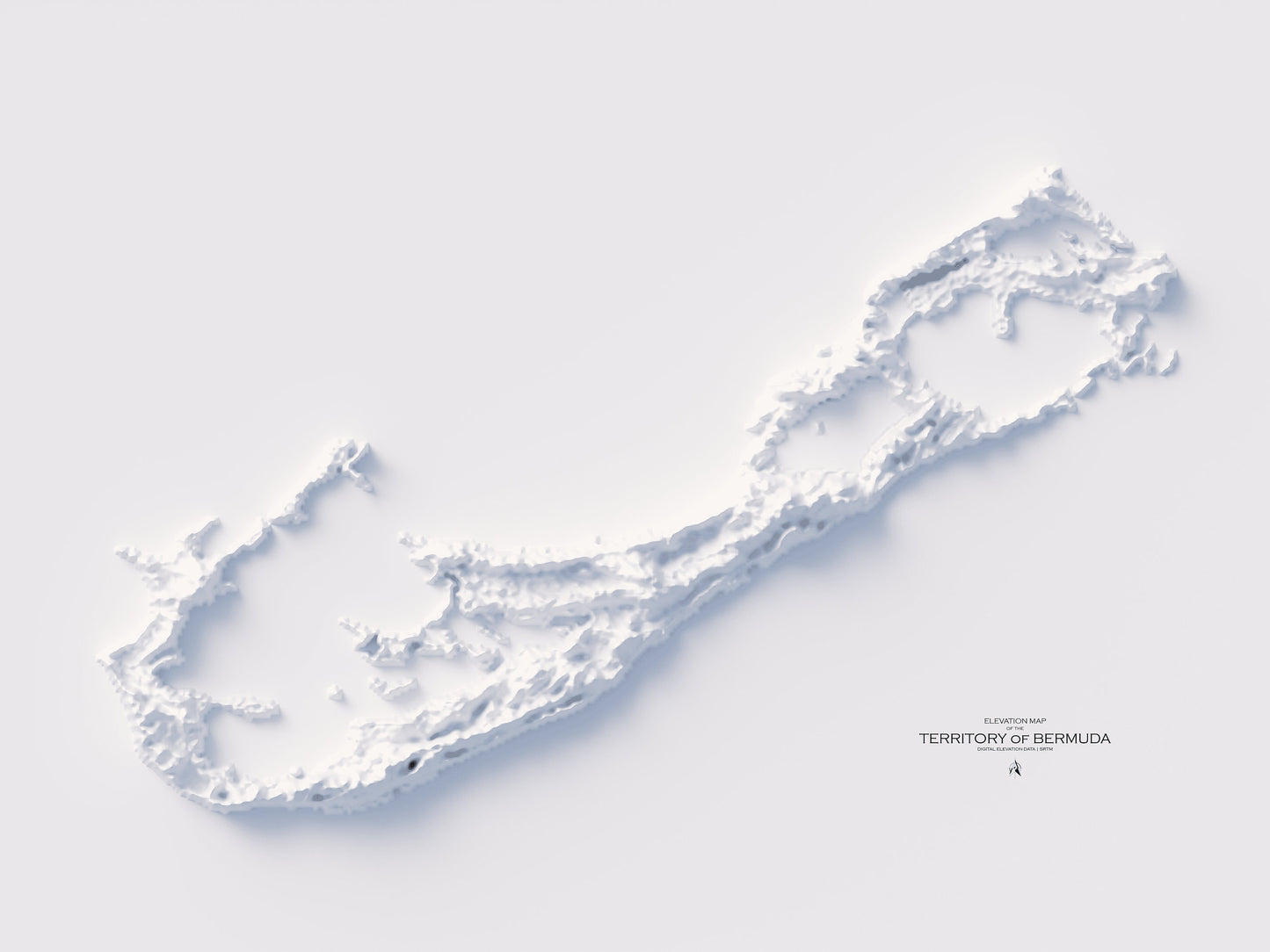 Bermuda Elevation Map