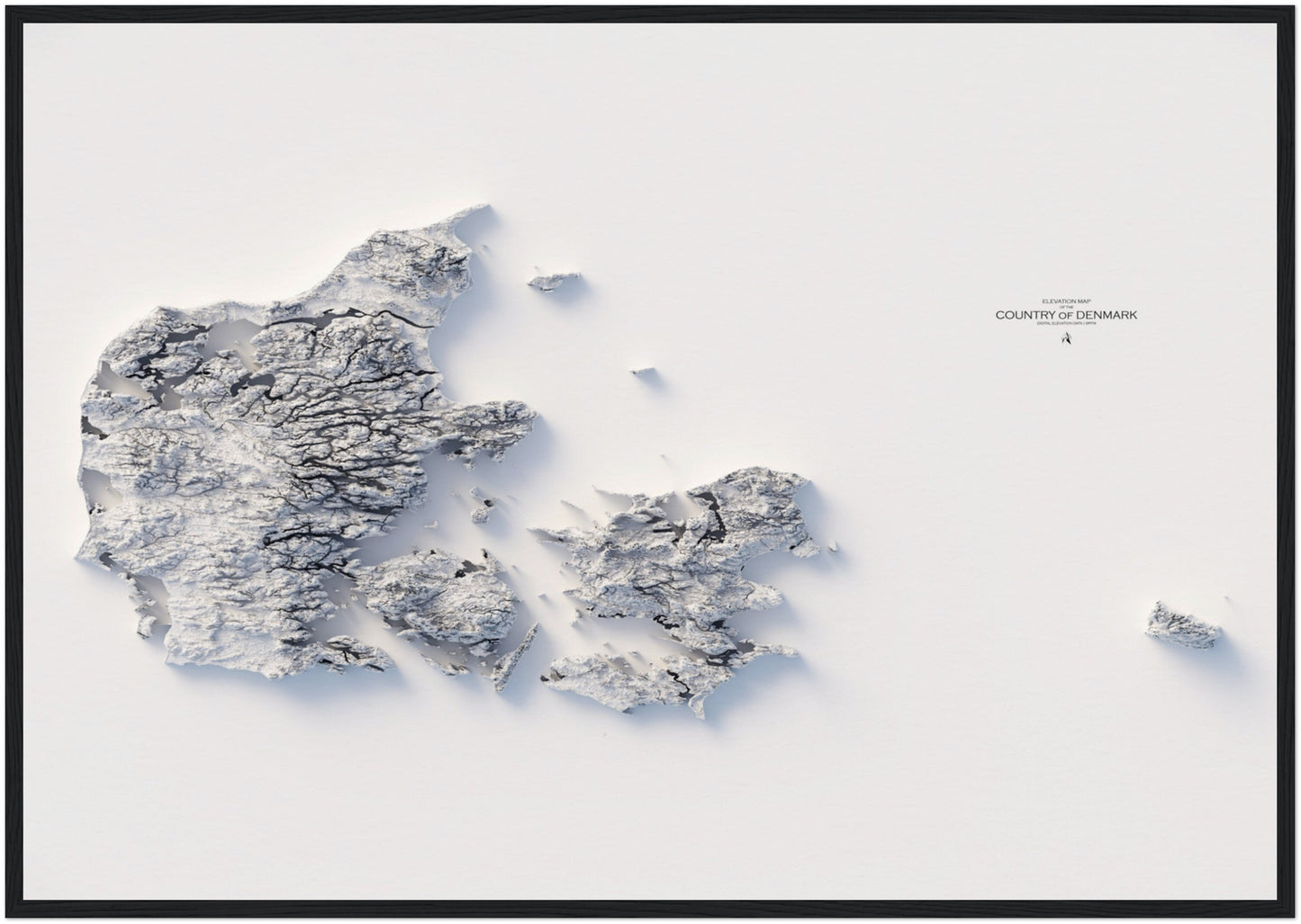 Denmark Elevation Map