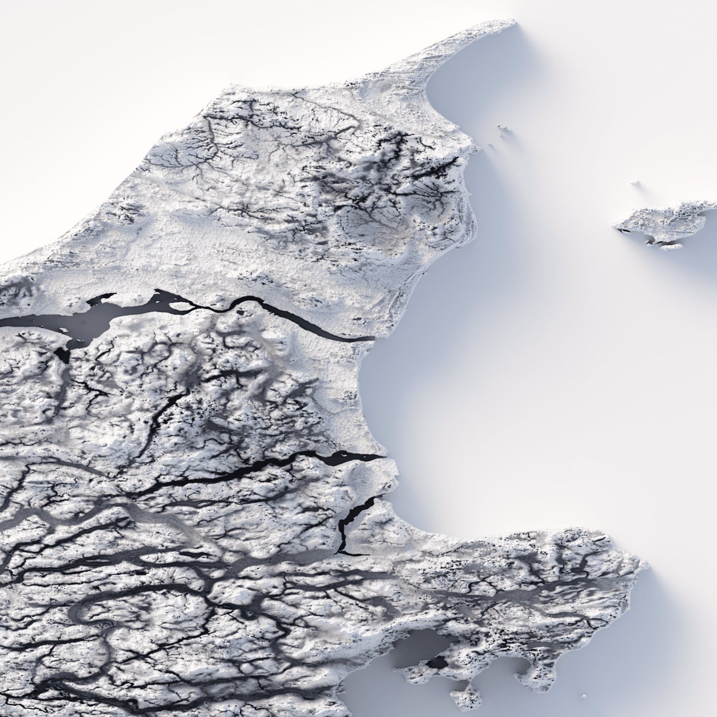 Denmark Elevation Map