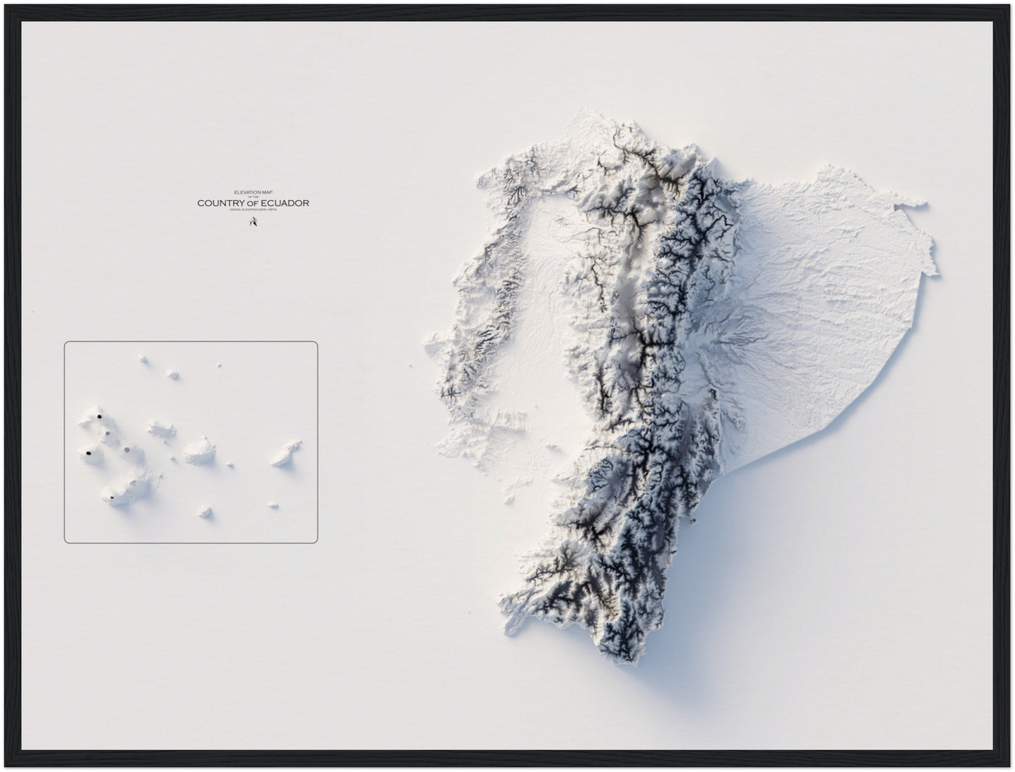 Ecuador Elevation Map