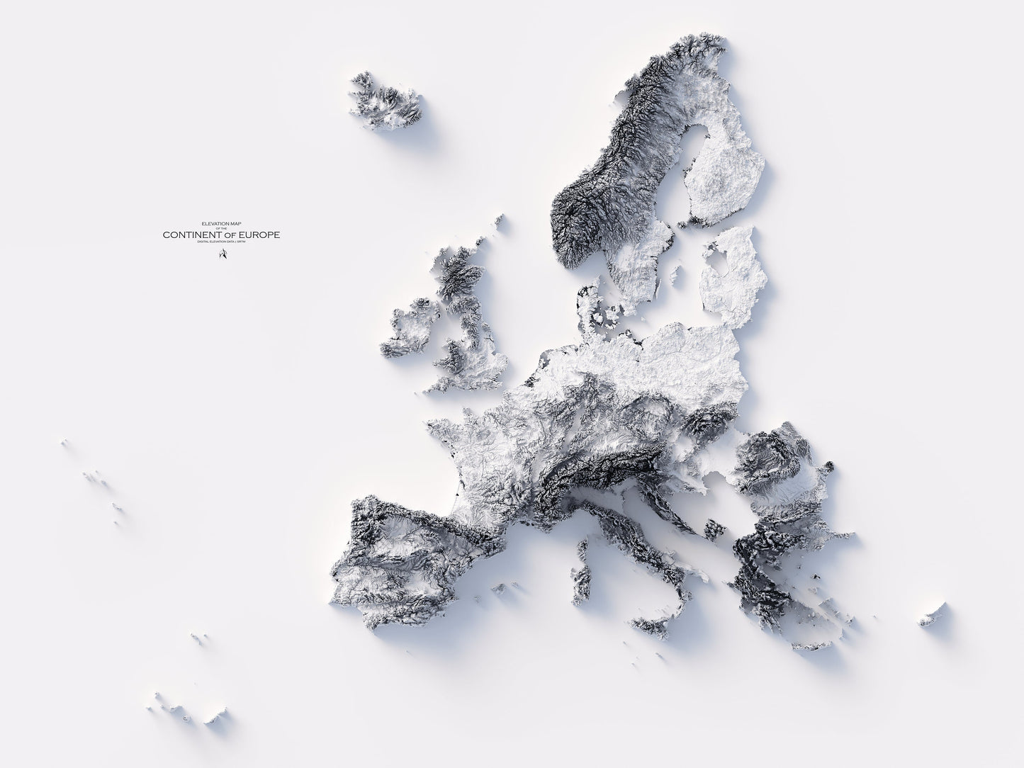 Europe Elevation Map