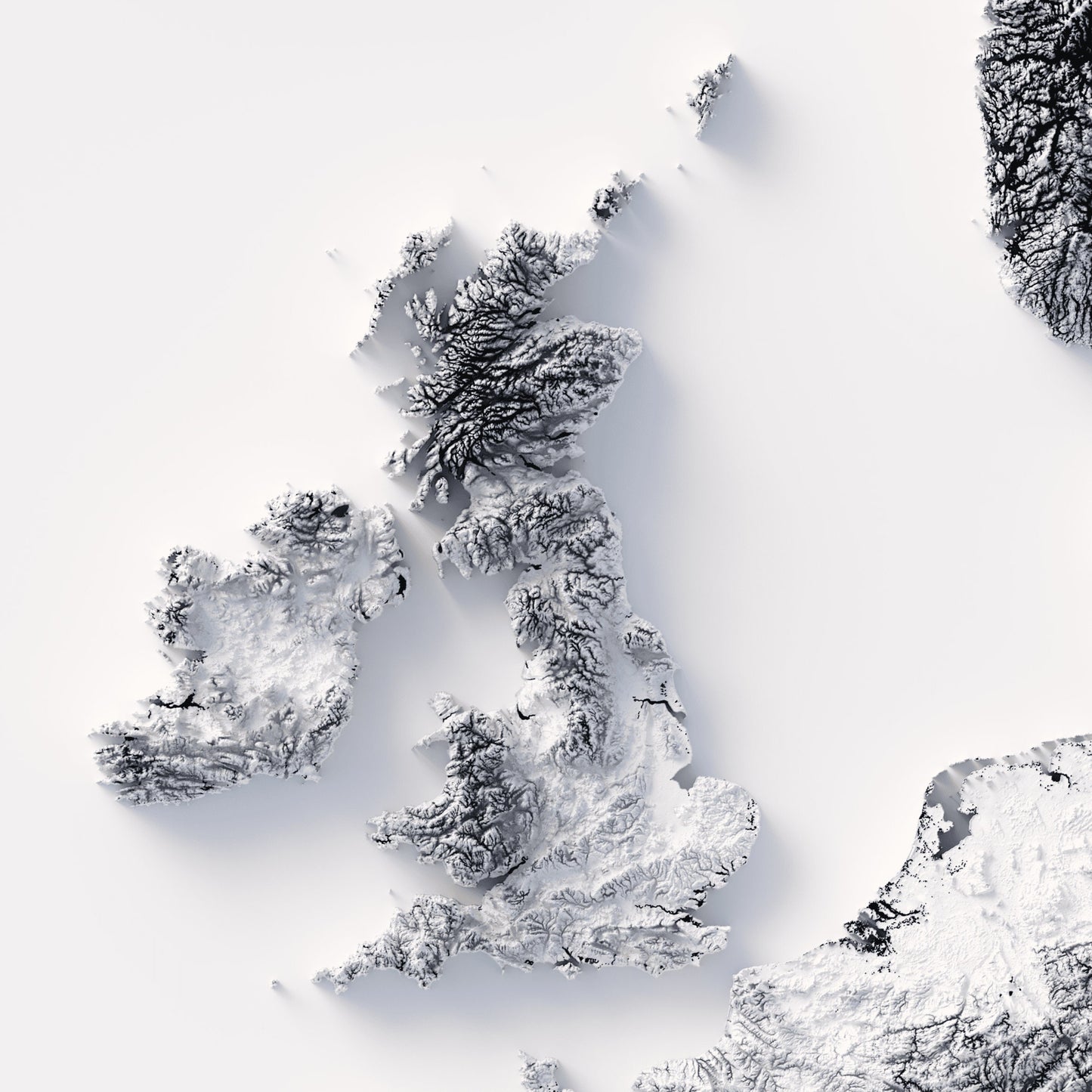 Europe Elevation Map