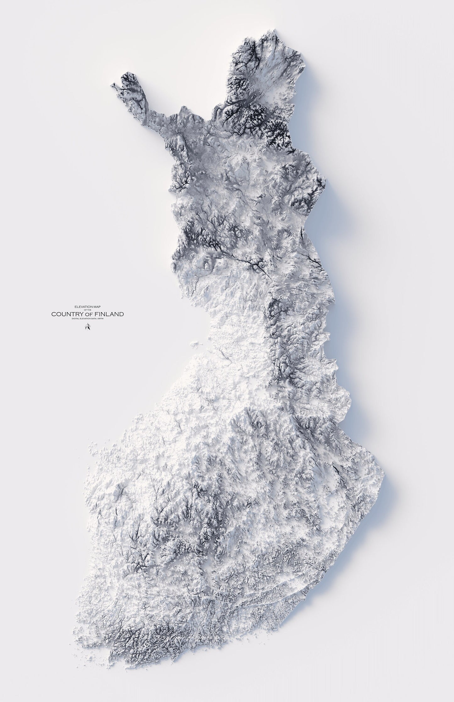 Finland Elevation Map