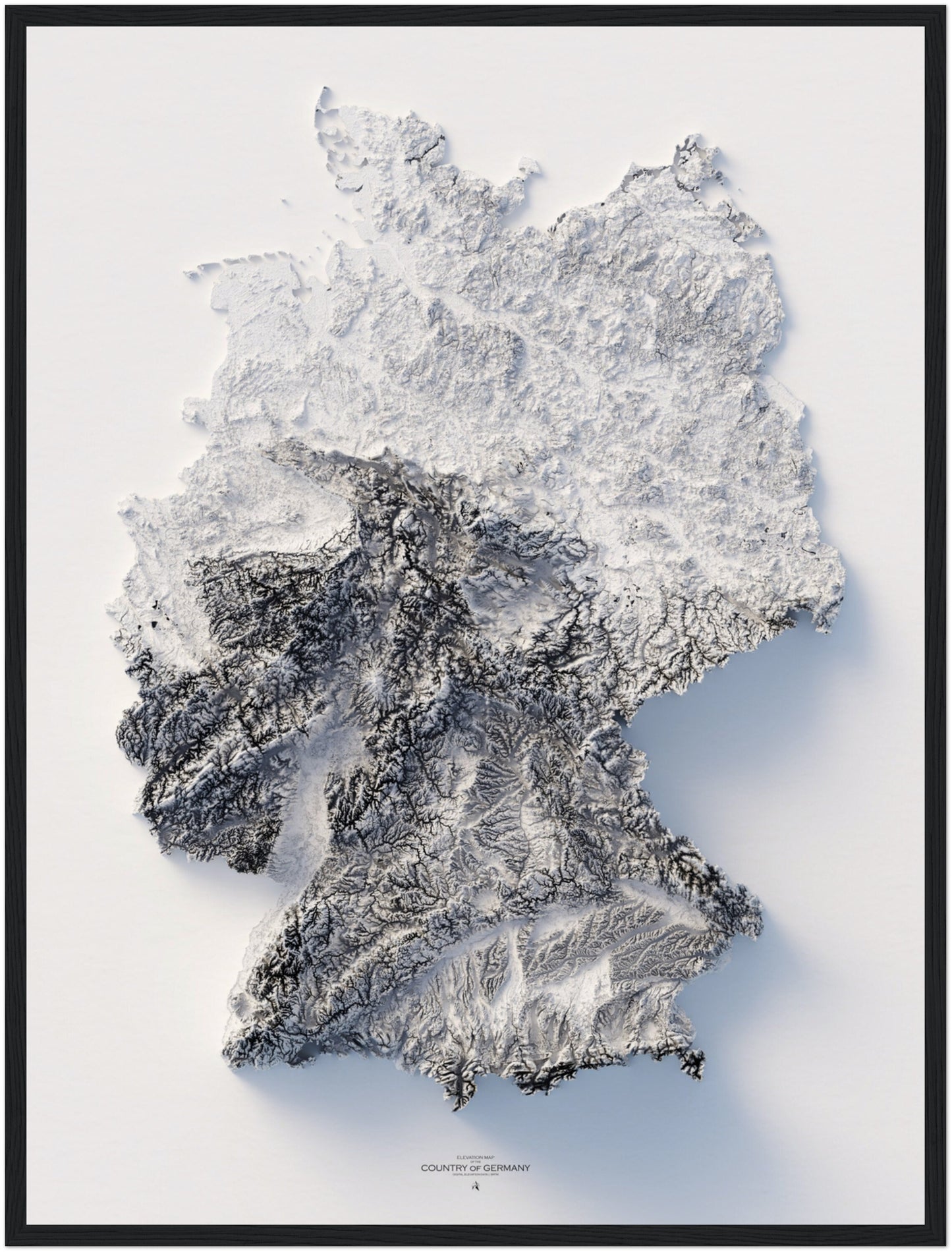 Germany Elevation Map