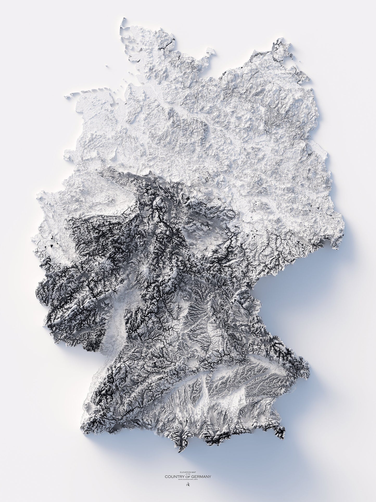 Germany Elevation Map