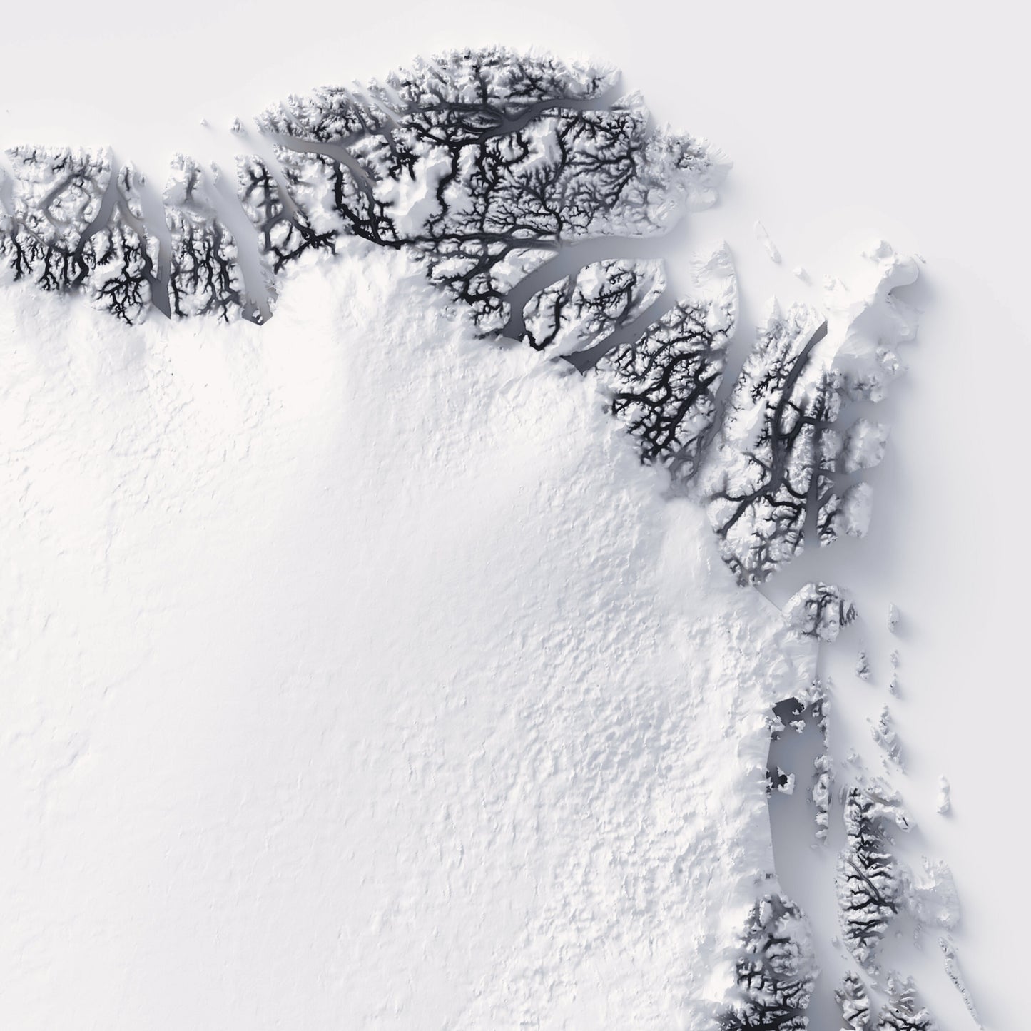 Greenland Elevation Map