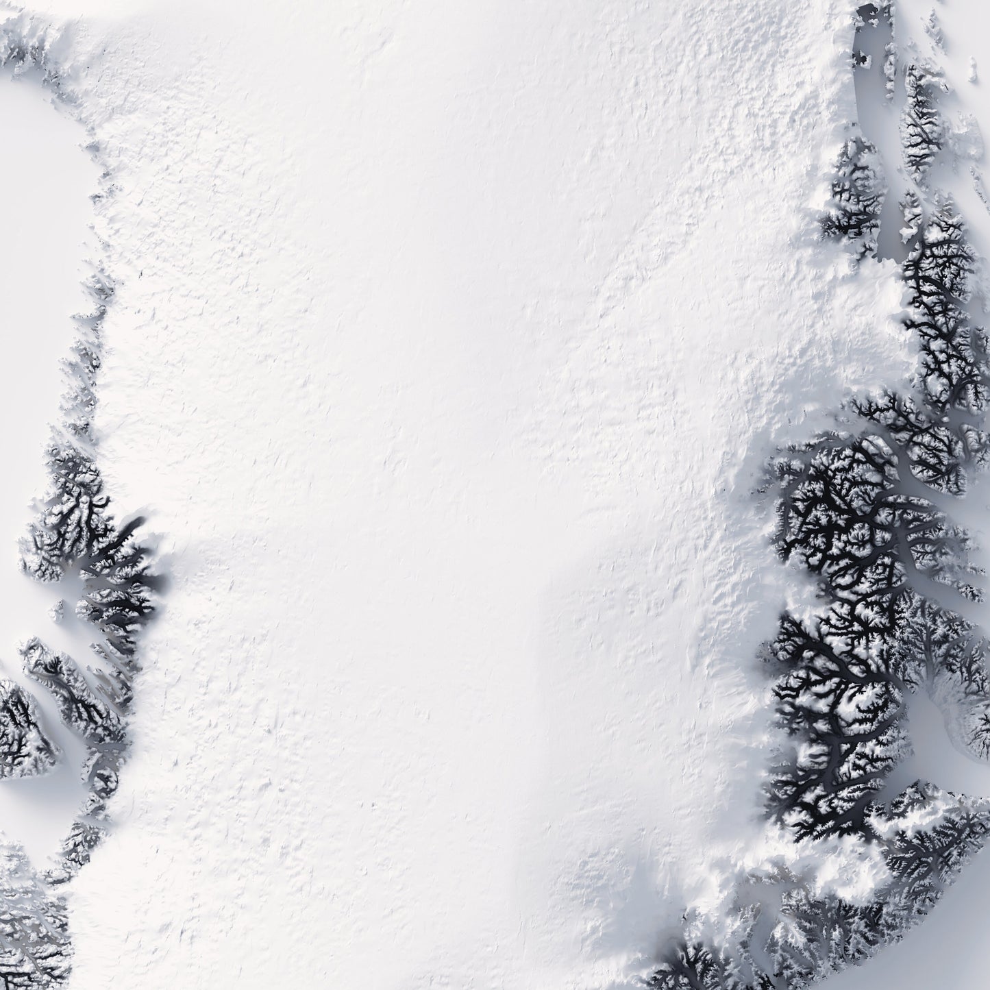 Greenland Elevation Map